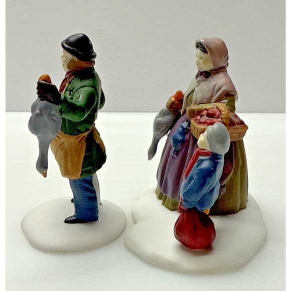 Vintage Set of 3 Dept 56 Heritage Village Series Accessory Poultry Market 55590 - Picture 13 of 15